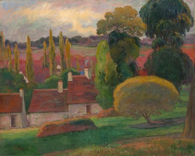 Maatila Bretagnessa, noin 1894 tekijältä Paul Gauguin