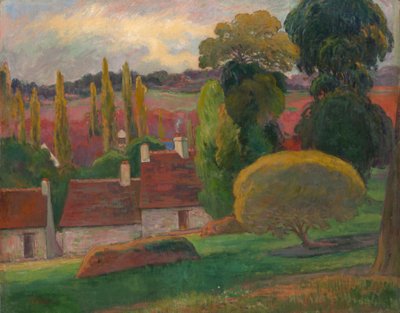 Maatila Bretagnessa, n. 1894. tekijältä Paul Gauguin