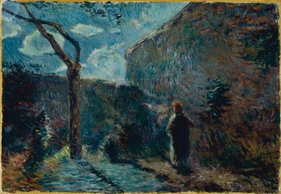 Pitkin muuria Nightfallissa, 1881 tekijältä Paul Gauguin
