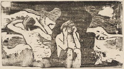 Black Rocksissa Aux roches noires vuonna 1895 tai sen jälkeen. tekijältä Paul Gauguin