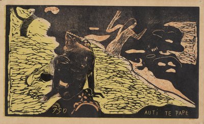 Auti Te Pape -naiset joella Noa Noa -sarjasta, 1893-1894 tekijältä Paul Gauguin