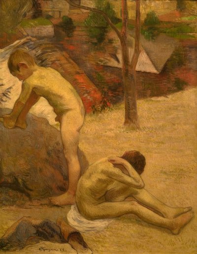 Breton pojat uimassa tekijältä Paul Gauguin
