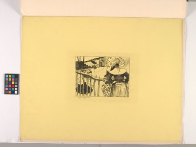 Bretonilaiset naiset aidan varrella tekijältä Paul Gauguin