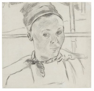 Nuoren bretagnelaisnaisen rintakuva (mahdollisesti Marie Lagadu) tekijältä Paul Gauguin