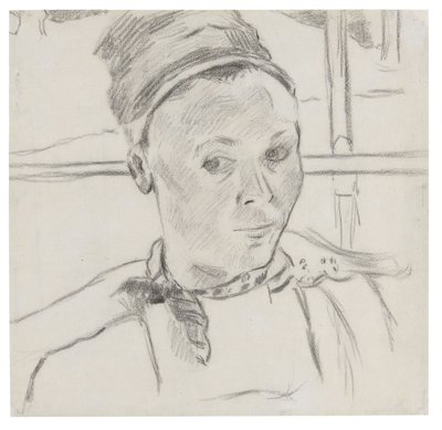 Nuoren bretonilaisen naisen rintakuva (mahdollisesti Marie Lagadu) tekijältä Paul Gauguin