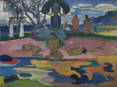 Jumalan päivä (Mahana no Atua) 1894 (öljy kankaalle) tekijältä Paul Gauguin