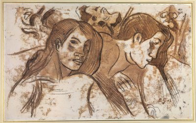 Deux Marquisiennes tekijältä Paul Gauguin
