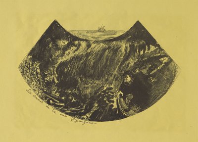 Meren draamat: Laskeutuminen pyörteeseen, 1889 tekijältä Paul Gauguin