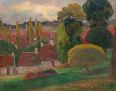 Maalaistalo Bretagnessa. Noin 1894 tekijältä Paul Gauguin