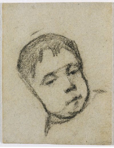 Emil Gauguin lapsena, Pää tyynyllä, n. 1875-1876. tekijältä Paul Gauguin