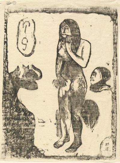 Eve vuonna 1895 tai sen jälkeen. tekijältä Paul Gauguin
