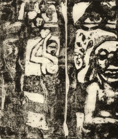 Femme cueillant des fruits et Oviri tekijältä Paul Gauguin