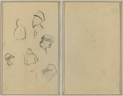 Neljä päätä ja kaksi hahmoa [käänteinen] tekijältä Paul Gauguin