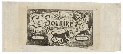 Fox, Kahden naisen rintakuvat ja kani, Le souriren päähine tekijältä Paul Gauguin