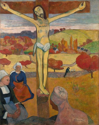 Ranskalainen:  Kristus: Le Christ jaune Keltainen Kristus tekijältä Paul Gauguin