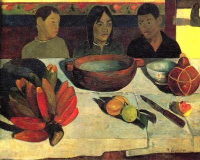 Ranskalainen:  Ateria (banaanit) Banaanit) tekijältä Paul Gauguin