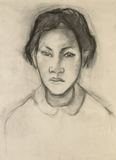 Tahitilaisnaisen pää tekijältä Paul Gauguin