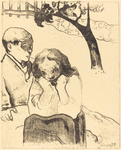 Ihmisen suru (Miseres humaines) tekijältä Paul Gauguin