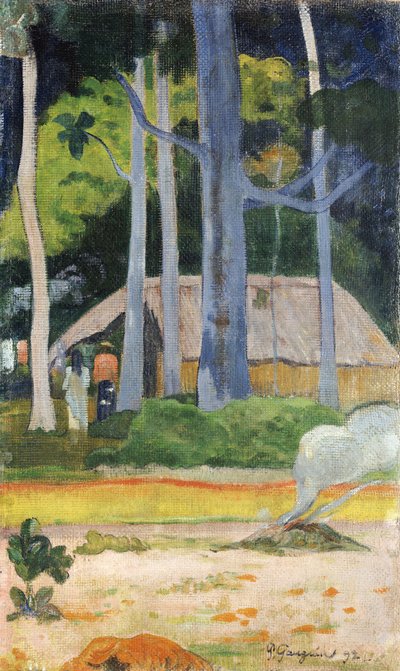 Kota puissa, 1892 tekijältä Paul Gauguin