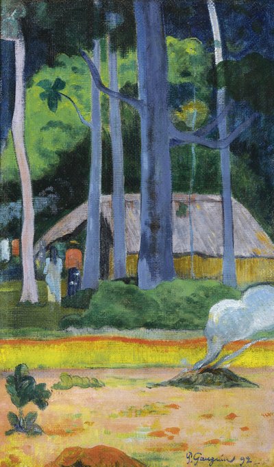 Kota puiden alla, 1892 tekijältä Paul Gauguin