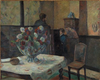 Taidemaalari Parisin sisustus, rue Carcel, 1881. tekijältä Paul Gauguin