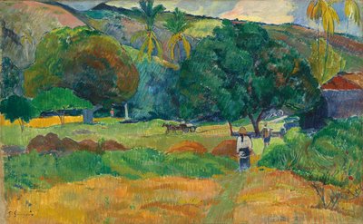 The Valley, 1892 tekijältä Paul Gauguin