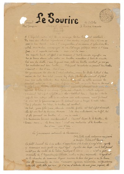 Le sourire: Journal sérieux, 13. lokakuuta 1899. tekijältä Paul Gauguin