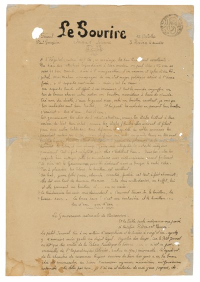 Le sourire: Journal sérieux, 13. lokakuuta 1899. tekijältä Paul Gauguin