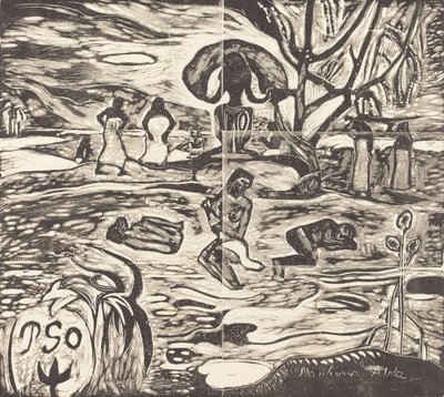 Mahana Atua jumalien ruoka, 18941895. tekijältä Paul Gauguin