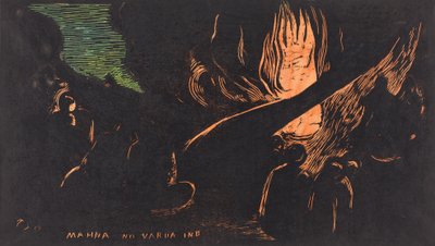 Mahna no Varua Ino Paholainen puhuu, 18941895. tekijältä Paul Gauguin