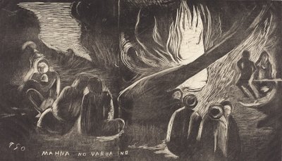 Mahna no Varua Ino Paholainen puhuu, 18941895. tekijältä Paul Gauguin