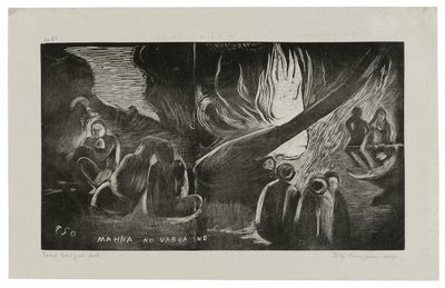 Mahna no varua ino (Paholainen puhuu), Noa Noa -sarjasta tekijältä Paul Gauguin