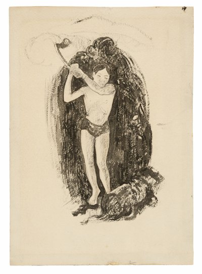 Mies kirveellä tekijältä Paul Gauguin