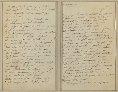 Pàgines manuscrites [recto]finès tekijältä Paul Gauguin