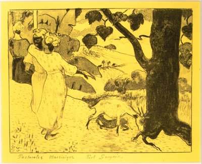 Martinique Pastorals, Volpini Suite: Lithographic Drawings, 1889., 1889. tekijältä Paul Gauguin