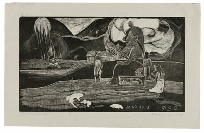 Maruru (Offerings of Gratitude), Noa Noa -sviitistä tekijältä Paul Gauguin