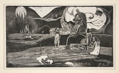 Maruru; Merci - Kiitollisuuden uhri tekijältä Paul Gauguin