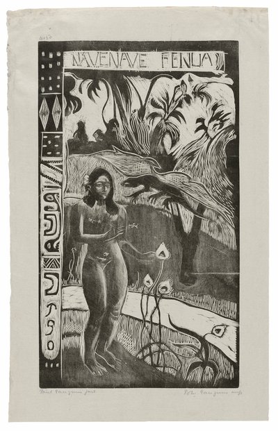 Nave nave fenua (Delightful Land), Noa Noa -sviitistä tekijältä Paul Gauguin