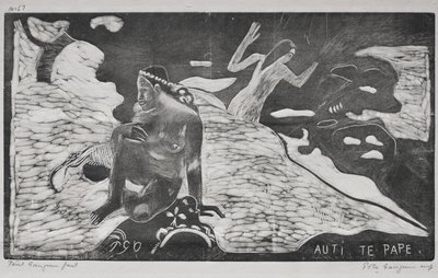 Noa Noa: Naiset Auti Te Pape -joella, 1893-94. tekijältä Paul Gauguin