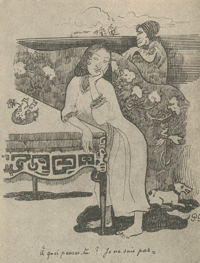 Mitä ajattelet, en tiedä, 1936 tekijältä Paul Gauguin