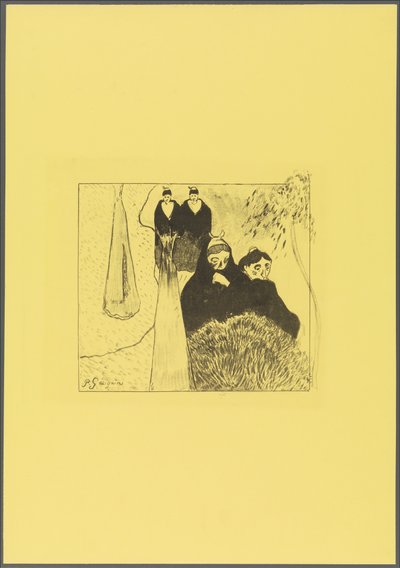 Alte Frauen von Arles, aus der "Volpini Suite: Dessins lithographiques" tekijältä Paul Gauguin