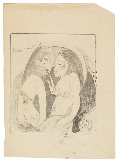 Parau Hina Tefatou (Kuun jumalattaren ja Maan jumalan väliset sanat) tekijältä Paul Gauguin