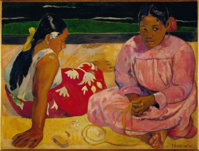 Paul Gauguin / Tahitilaiset naiset rannalla, 1891, öljy kankaalle, 69 × 91 cm, RF 2765 tekijältä Paul Gauguin