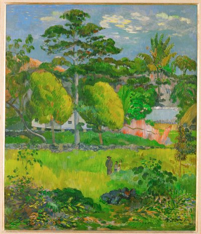 Maisema (maalaus kankaalle) tekijältä Paul Gauguin