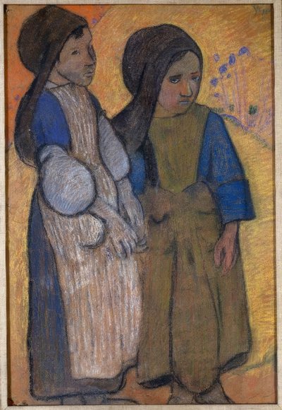 Petites Bretonnes devant la mer II tekijältä Paul Gauguin