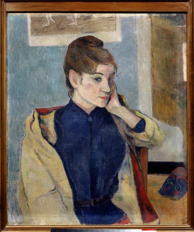 Madeleine Bernardin muotokuva Paul Gauguinin (1848-1903) maalaus 1888 su. 0,72 x 0,58 m. Grenoble. Kuvataidemuseo tekijältä Paul Gauguin