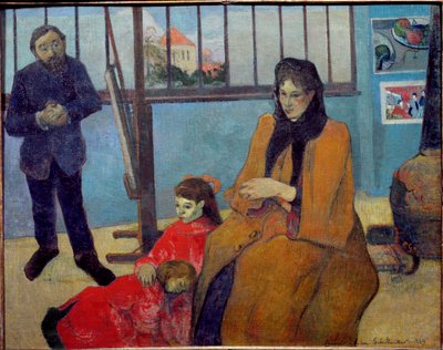 Schuffeneckerin työpaja tai Schuffenecker-perhe (öljy kankaalle tekijältä Paul Gauguin