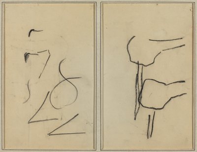 Scribbles; Kaksi muotoa [käänteinen] tekijältä Paul Gauguin