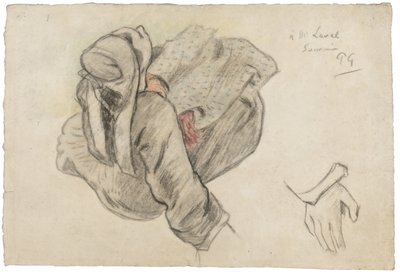 Istuva bretonilainen nainen, 1886 tekijältä Paul Gauguin