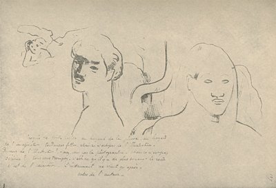 Kaikenlaisia luonnoksia, kynäni ja mielikuvitukseni satunnaisia hankkeita, harhaanjohtavia mielikuvituksia, mutta tämä ei ole tekijältä Paul Gauguin